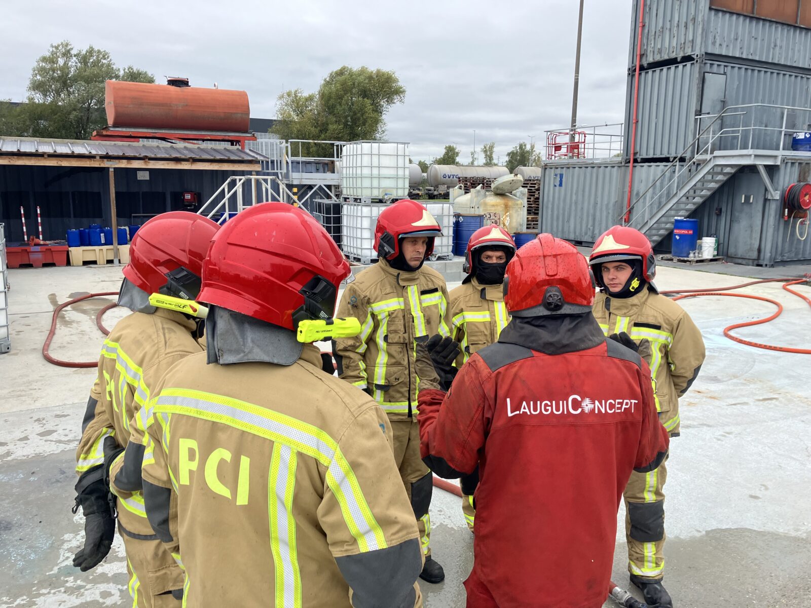 Entrainement sur le centre d'entrainement à la sécurité LauguiConcept